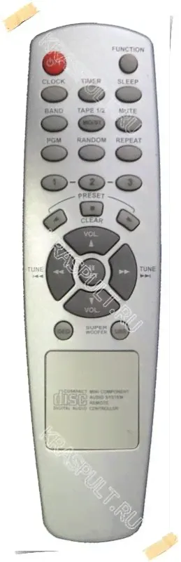 Пульт DAEWOO XL-112W, XL-115W, XL-122W, XL-125W