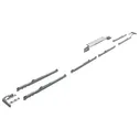 КОМПЛЕКТ SILENT SYSTEM TOPLINE XL ДЛЯ 3 ДВЕРЕЙ,30-80 КГ,С ЦЕНТРАЛЬНЫМ ДЕМПФЕРОМ - 9276643